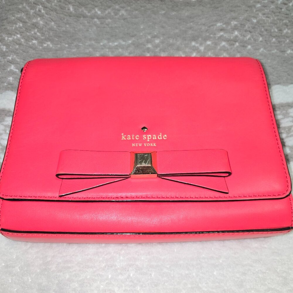Kate Spade Holly Street Straw Rubie Crossbody Bag Purse